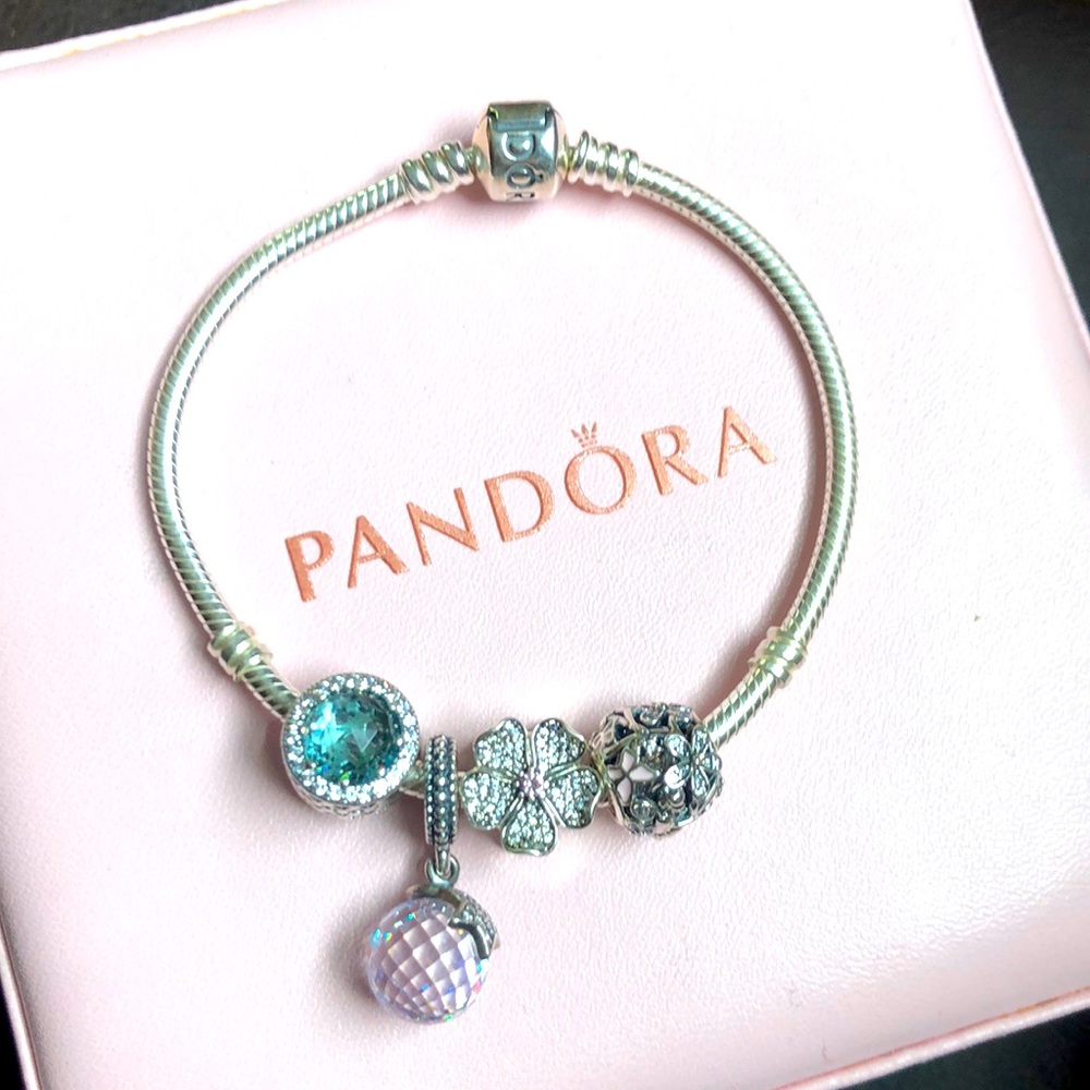 Brand New Pandora Bracelet with Charms